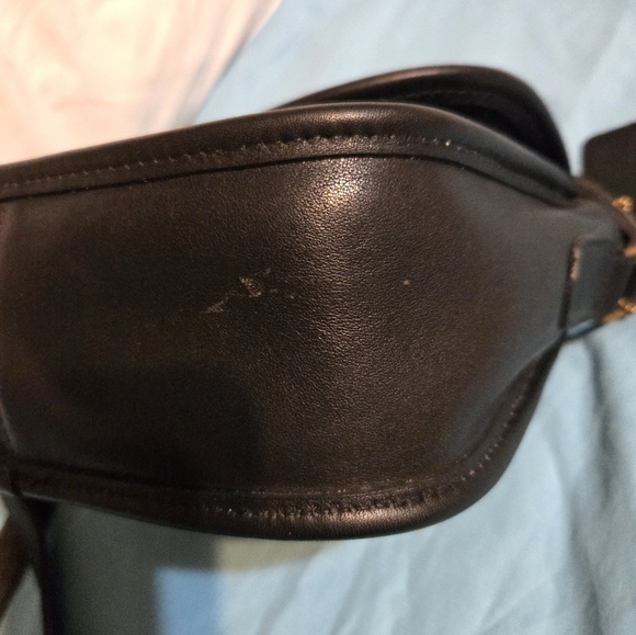 Vintage Coach Collegiate Crossbody Bag In Black - Picture 9 of 16